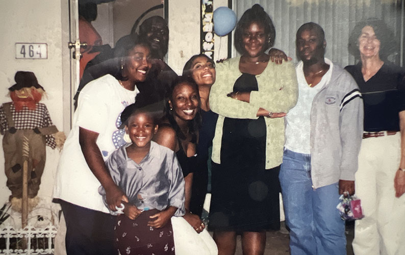 Group of adults and children