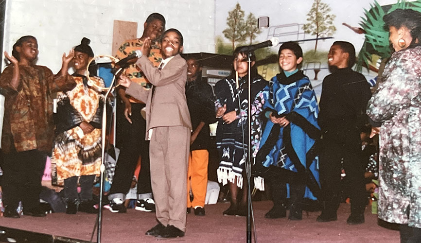 Kids putting on a show